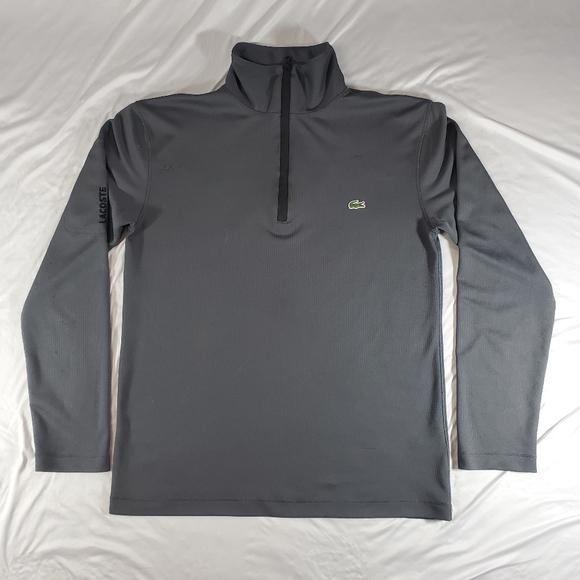 Lacoste Other - Lacoste grey long sleeve half zip top. Size m